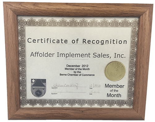 Affolder Equipment Award